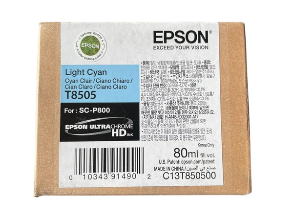 Original Epson T8505 Epson C13T850200 LIGHT-CYAN 80Ml. F. Epson SC-P800-image