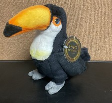 FAO Schwarz 7" Toucan Plush Toy NWT Smoke Free Home