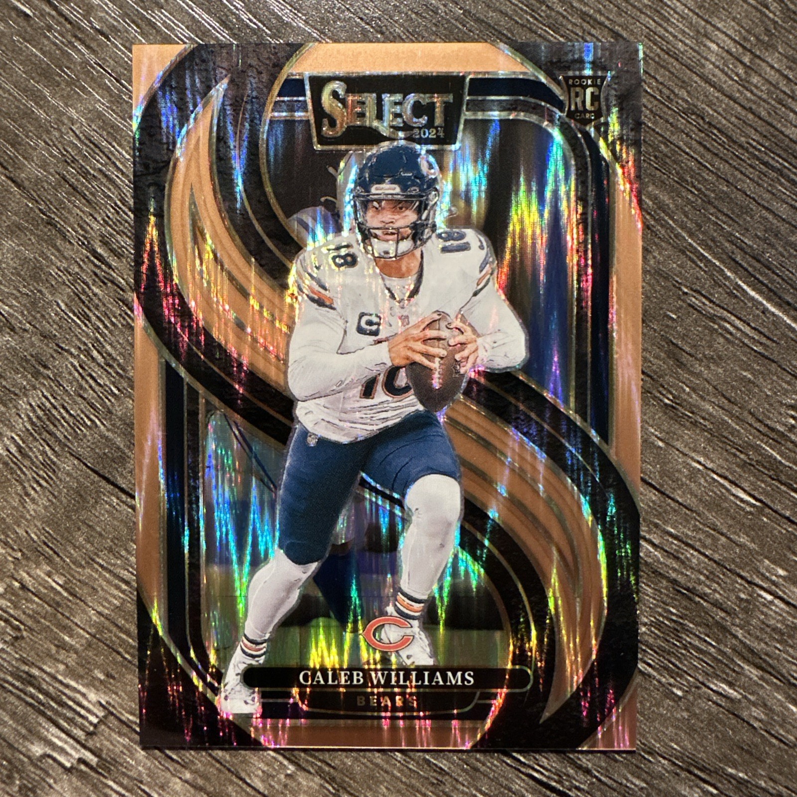 Caleb Williams 2024 Panini Select #114 Copper Shock Rookie RC 257/299 Bears