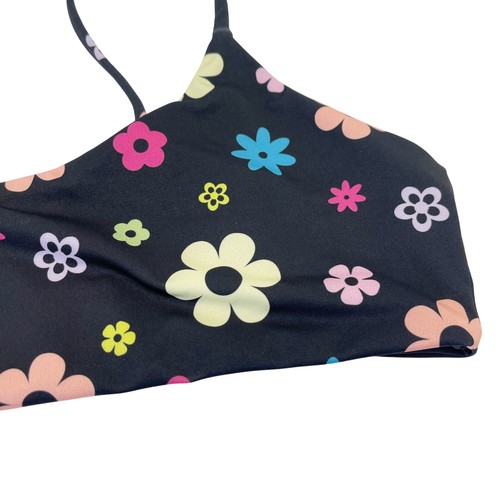 Beach Riot Lou Bikini Top Floral Printed Size Medium Flower Power Print PLL - Picture 6 of 9