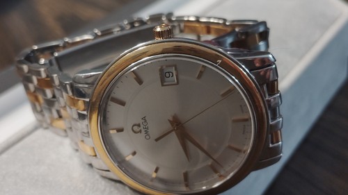 Omega De Ville Prestige Date 18K /Stainless Steel 34mm Watch 4310.31