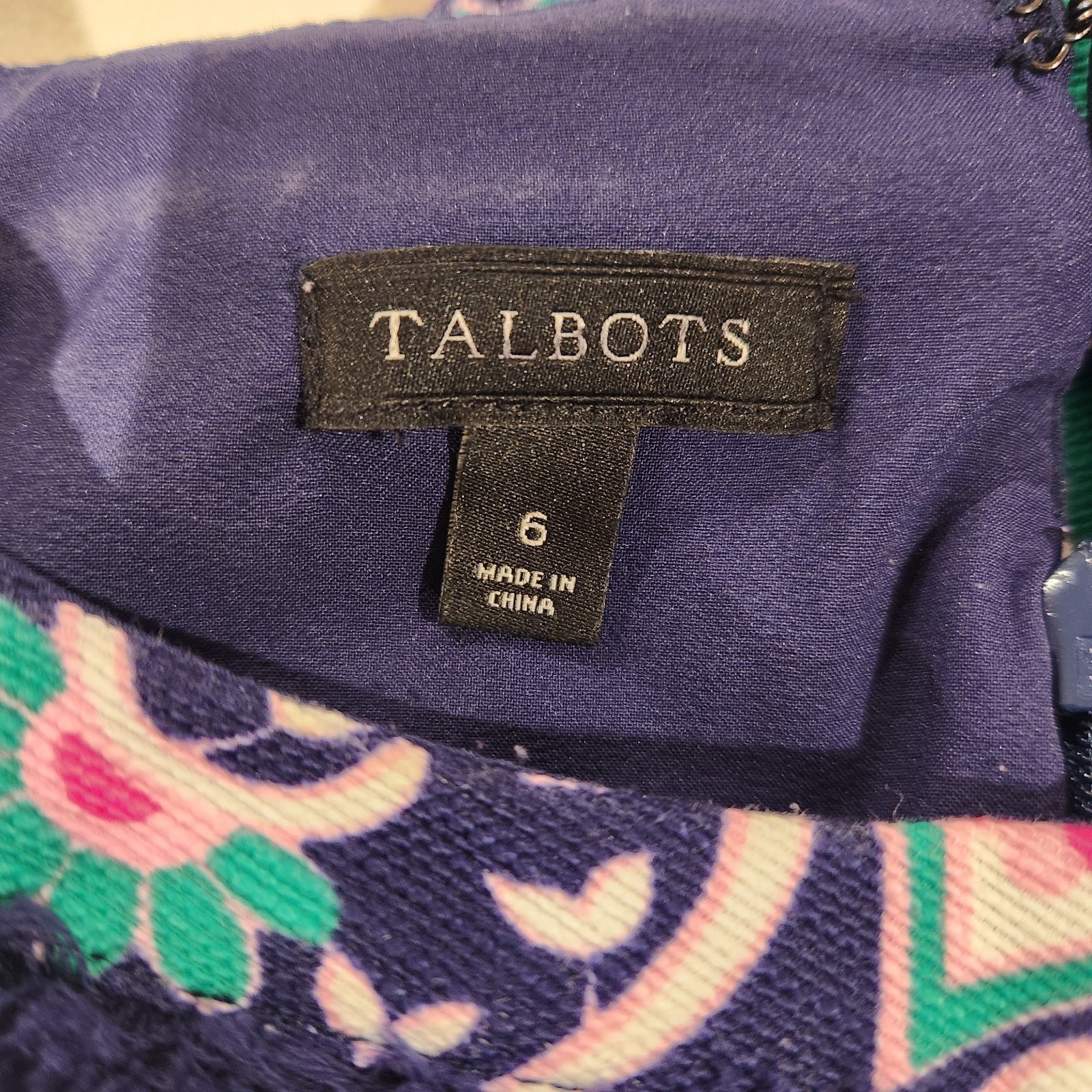 Talbots Multi Pattern Striped Sleeveless Mini She… - image 5