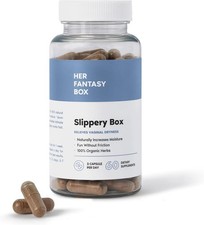 Her Fantasy Box Slippery Elm Capsules For Feminine Wellness And Moisture Support