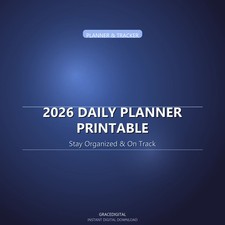2026 Daily Planner Printable Printable Planner Digital Download