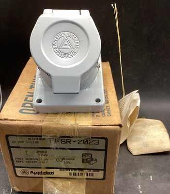 Appleton EFSR2023 20A 125V AC Hazardous Location Receptacle w/ Switch Used