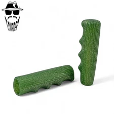 Original Lowrider Sparkle Green Rubber Bicycle Grips 7/8" x 115mm Finger Groove.