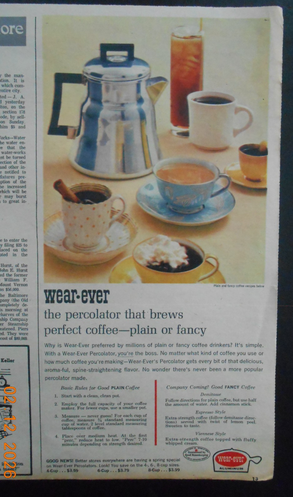 Percolator Plain Or Fancy Coffee
