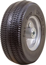 Marathon 2.80/2.50-4" Flat Free Hand Truck / Utility Cart Tire on Wheel,