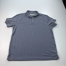 Tommy Bahama Polo Shirt Mens Medium Blue Modal Blend Comfort Beach Casual