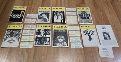 #ad 2000s Broadway Playbill Program LOT OF 8 New York Producers Chicago Fiddler Roof $86.99
