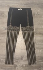 Carousel Jak Nashville Unique Burlesque Leggings Made in USA Black Tan XL