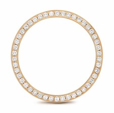 1.50CT PAVE BEAD NATURAL DIAMOND BEZEL ROSE GOLD ROLEX DATEJUST 116201 116231