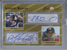 2005 Just Minors Gold 5/10 Ryan Church Brandon McCarthy #IMU.GO.16 Auto a3q