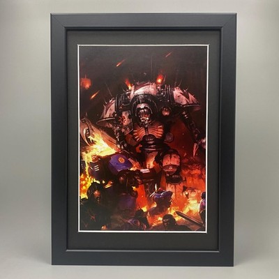 Chaos Ritter Gerahmte Kunst Heretische Astartes Warhammer 40.000 40K