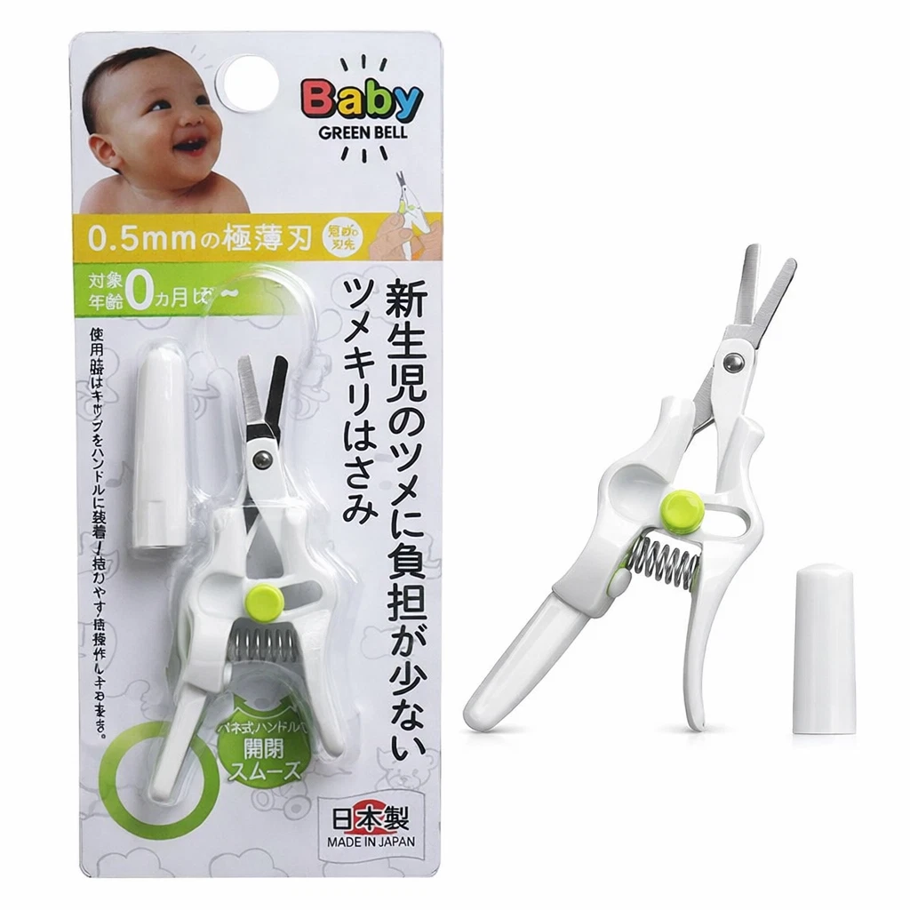 Green Bell Baby Care Stainless Nail Scissors Newborn Safe Rounded BA-001
Opens in a new window or ta