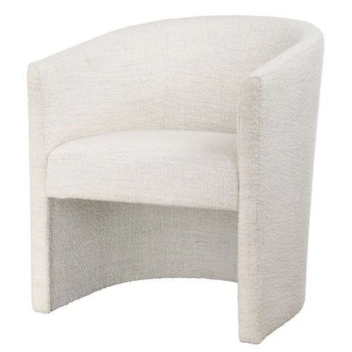 Uttermost Encompass White Fabric Dining Chair - Picture 4 of 6