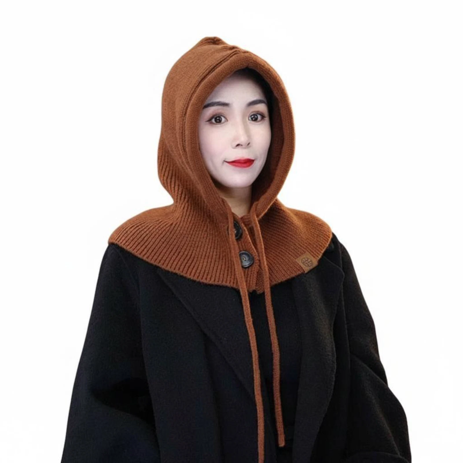 Winter Knit Scarf HatNose CoverSoftOutdoor