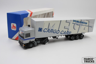 Lion-Toys DAF 95 SC Koffersattelzug  Cargo Care Double Decker'' 1:50 /LI22