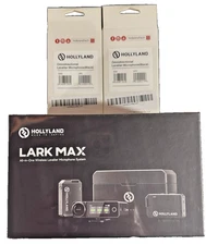 Hollyland LARK MAX Duo 2-Person Wireless Microphone System + MIC (Black)