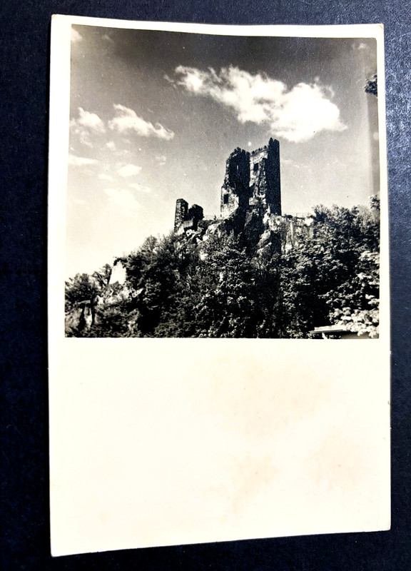 VTG POSTCARD Dragons Rock Castle ruins Konigswinter, Germany photo UNPOSTED
