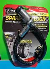 Trimax ST30 Trimaflex Spare Tire Cable Lock 36" x 12mm Black / Chrome