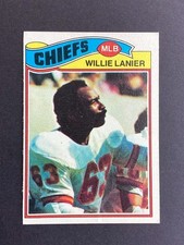 1977 Topps Willie Lanier #155 Chiefs HOF Vintage EX Grading Range: 4 - 5