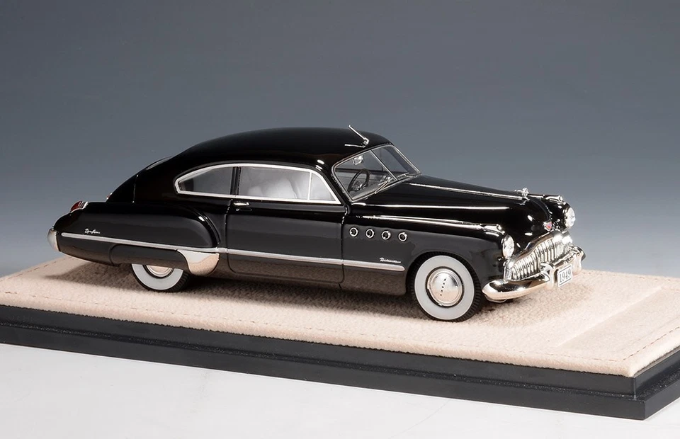 1/43 GLM Stamp 1949 Buick Roadmaster Sedanette Black STM493003 - Image 2 of 2