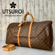 LOUIS VUITTON Keepall Bandouliere 60 Monogram Boston Bag Authentic【Condition:A】