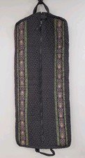 VERA BRADLEY GARMENT BAG Travel black paisley retired large dress wardrobe