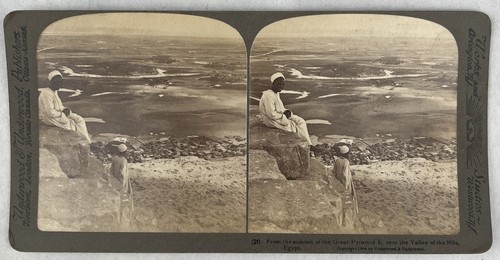 Underwood Stereoview (24) Passaggio alla Tomba di Khufu, Grande Piramide Egitto 1904-3D - Foto 1 di 4