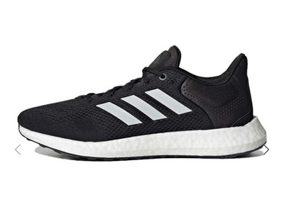 Adidas Herren Pure Boost 21 Turnschuhe Schwarz Weiß Uk 8 Neu