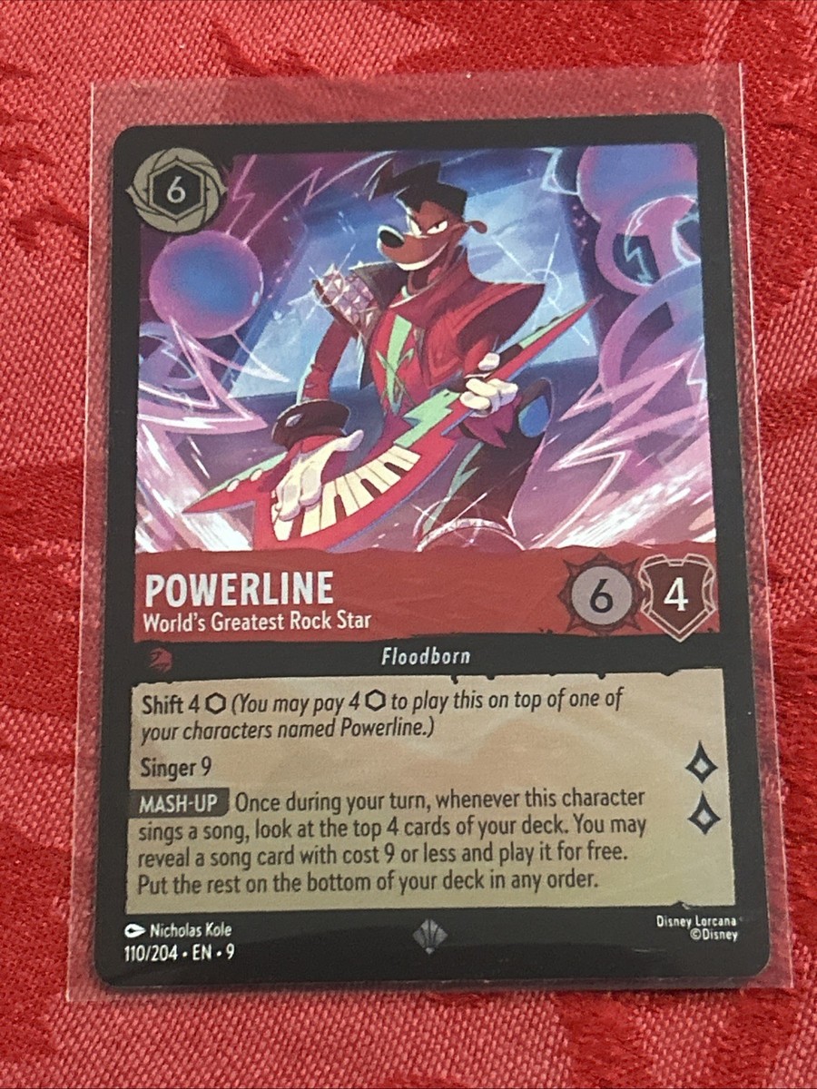 FOIL Lorcana Fabled - Powerline - World's Greatest Rock Star - 110