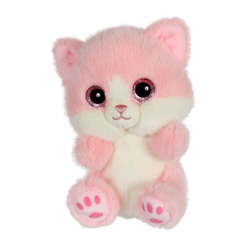 Peluche Chat CUTYDOOS GIPSY TOYS 13 cm rose poudré PINKY pour enfant
