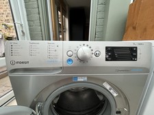 Indesit Push&Go Washing Machine 9kg 1400rpm Silver BWE91496XSVUK