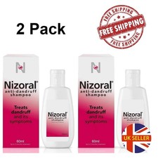 2x Nizoral Anti Dandruff Shampoo - 60ml - Exp 11/2027