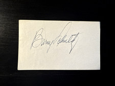 Barney Schultz 1970s signed auto cut signature STL Cardinals