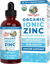 Organic Liquid Zinc Supplement for Kids  Adults  Immune Support  Skin Health