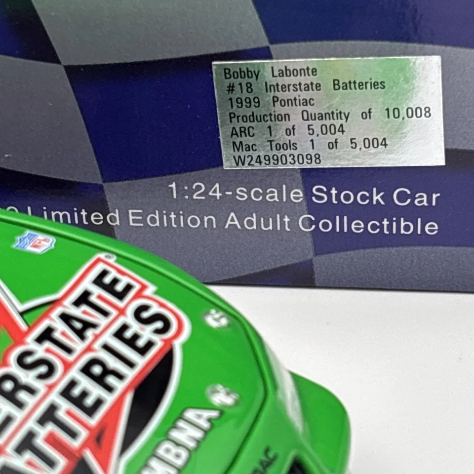 VTG ✅ Bobby Labonte 1999 #18 Interstate Batteries Pontiac Grand Prix 1:24 ✅ LTD - Image 2 of 4