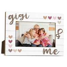 Gigi  Me Grandma Picture Frame Wooden Photo Frames 4x6 for Mothers Day