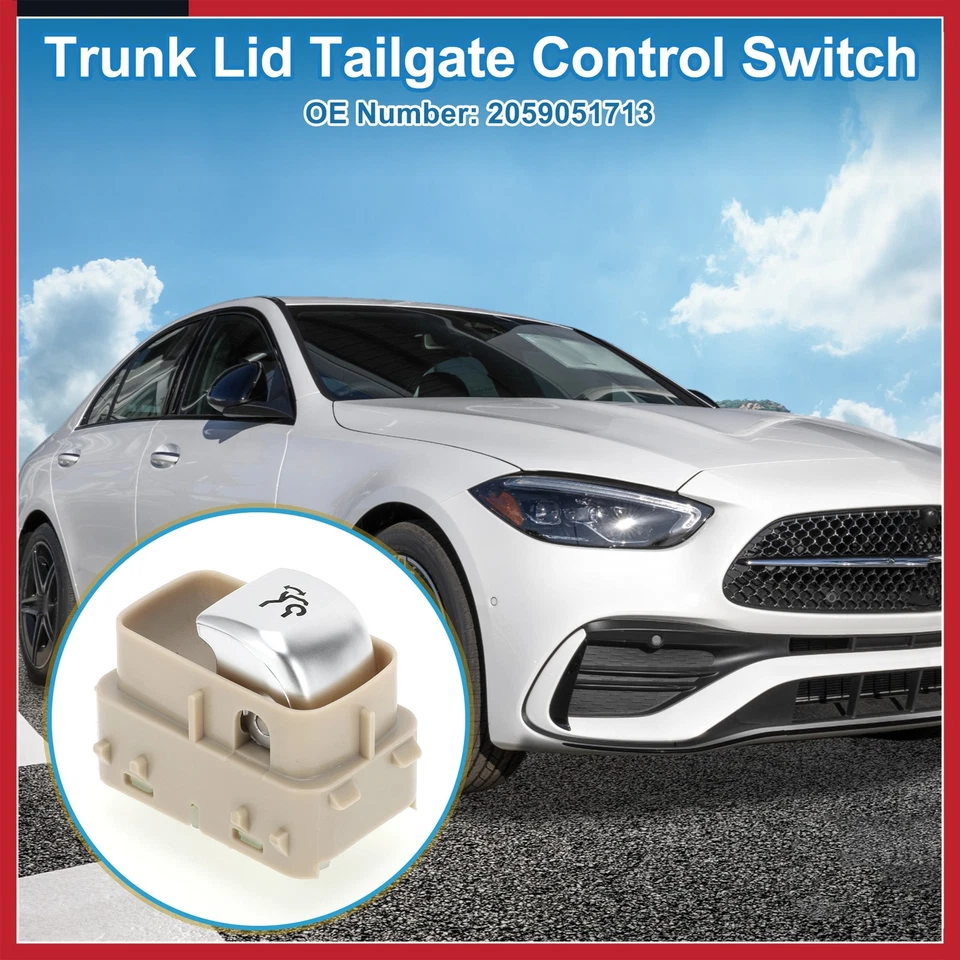 Trunk Release Switch No.2059051713 for Mercedes-Benz C180 C180 C200 C300 - Image 2 of 4