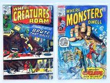 Marvel, Where Creatures Roam #1, Where Monsters Dwell #1, (1970) Ditko, Kirby