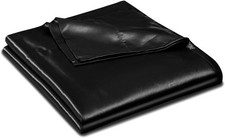 Satin Flat Sheet Only, Single Flat Sheet Queen, Luxury Ultra Soft Silky Beddin