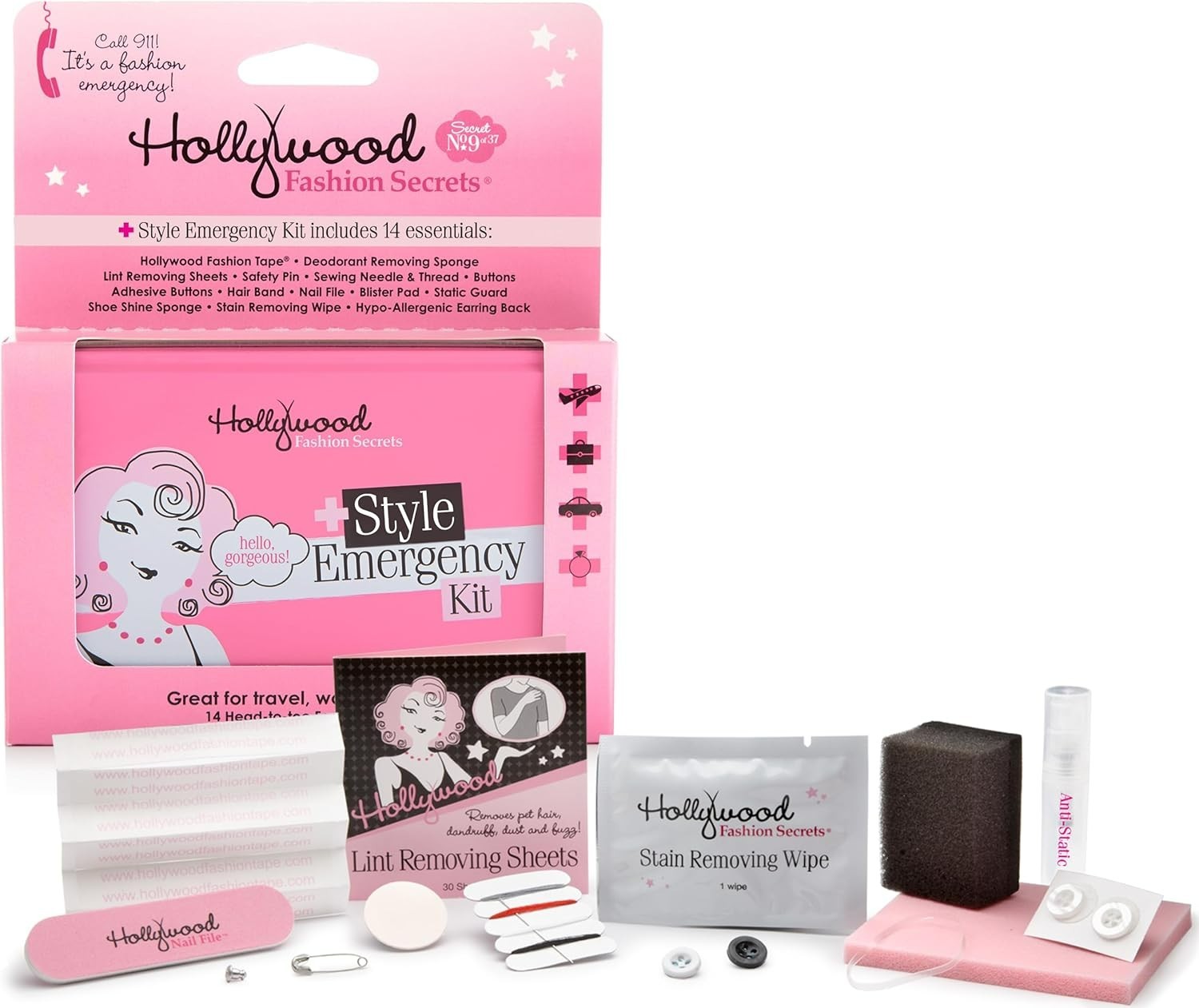 Hollywood Fashion Secrets Style Emergency Kit, Your Compact, On-The-Go Wardrobe