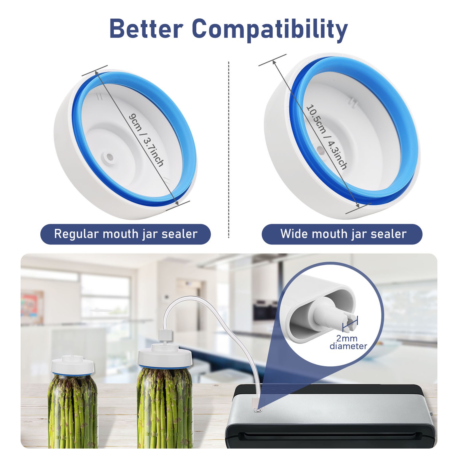 New Mason Jar Vacuum Sealer Vacuum Sealing Kit With Hose Jar Opener Manual