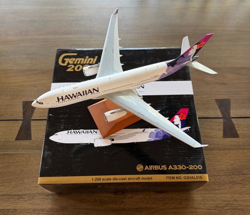 Hawaiian Airlines Airbus A330-200 N382HA GeminiJets G2HAL516 Scale 1:200 RARE