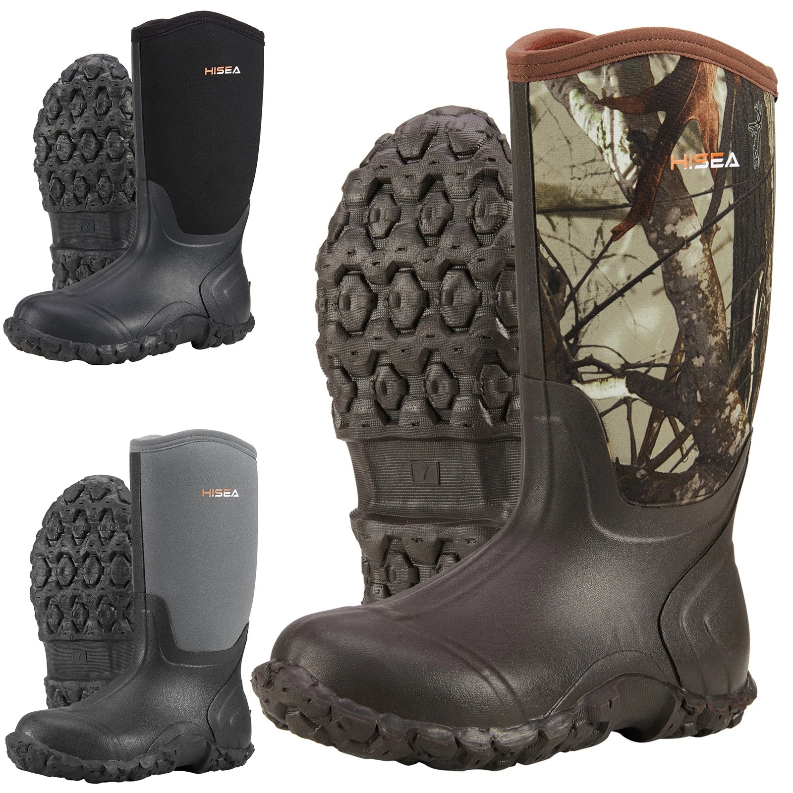 HISEA Men Waterproof Rain Boot Non-Slip Mid-Calf Hunting Fishing Garden Work Boo
Opens in a new wind