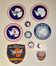 Lot Of 10 Antarctica Stickers Search And Rescue C130 LC130 Waterproof Vinyl