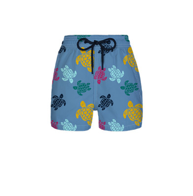 Vilebrequin Boys Swim Short Badeshorts Ronde des Tortues, Divin, 4ANS