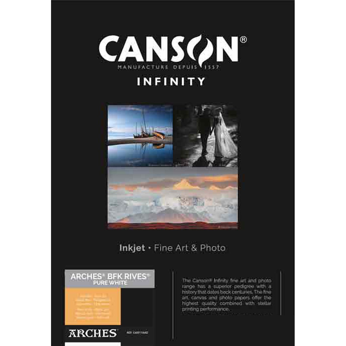 Canson Infinity ARCHES BFK Rives Soft Textured Pure White Matte Inkjet Paper 31 35290₽