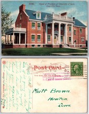 House of President University of Iowa Iowa City Postcard